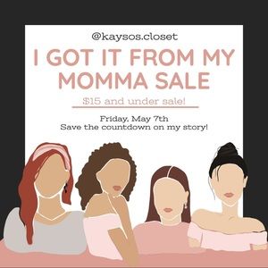 I GOT IT FROM MY MOMMA SALE ON IG